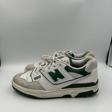 New Balance 550 Sneakers white and green