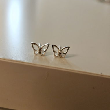 Orecchini a perno 925 Farfalle