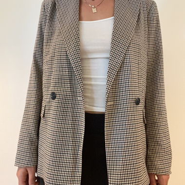 Blazer à carreaux d’ANNA FIELD