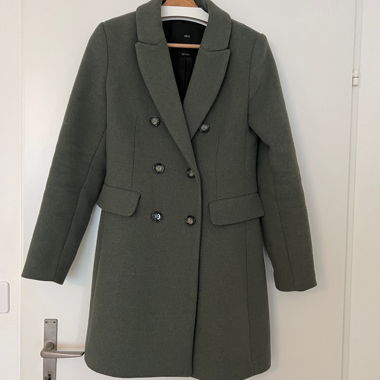 Cappotto Mango in misto lana doppiopetto S