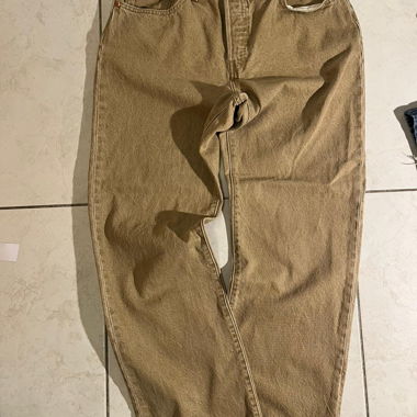 Jeans da donna Levi's 501 beige