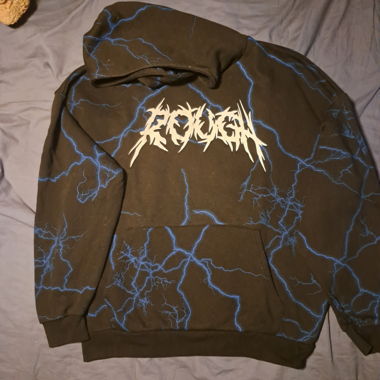 Black Squad Hoodie Gr. M, Oversized Fit