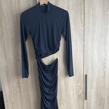 Robe bleu foncé moulante 