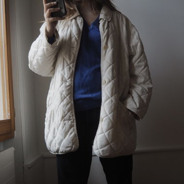 White jacket Barbour style