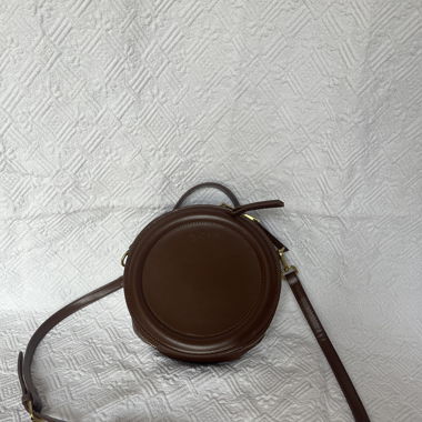 Sac rond, couleur marron