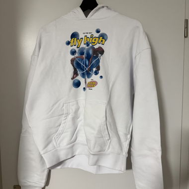 Fly High Graphic Hoodie – Weiß