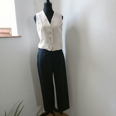 Pantaloni da abito COS navy sartoriali