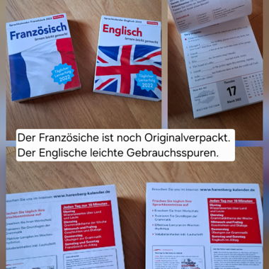 2 Sprachkalender 2022 Französisch & Englisch