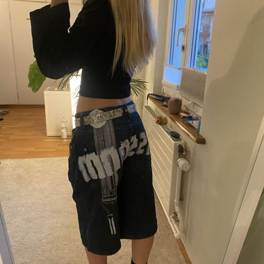 Patterned Jorts