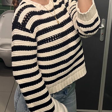 Maglione in maglia a righe H&M