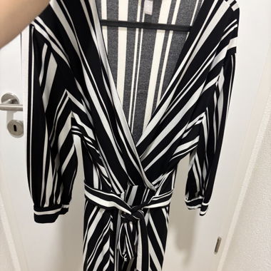 Black & White dress robe rayures noires et blanche
