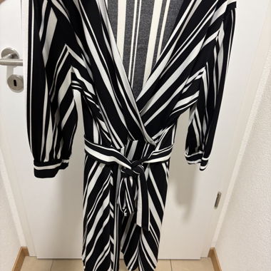 Black & White dress robe rayures noires et blanche