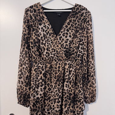 Leopard print dress