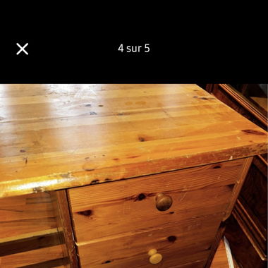 Bureau 3 tiroirs 