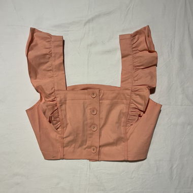 Crop top à volants