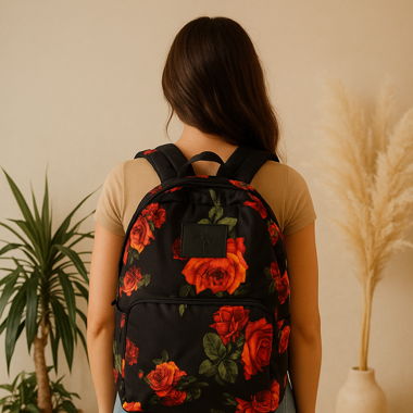 Rucksack mit Rosenmuster – Modell Blvd Life
