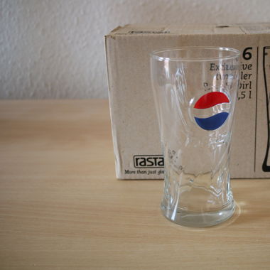 Pepsi Gläser Set 6x 0,5L - Swirl Design - OVP