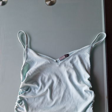 Blaues Tanktop/Croptop