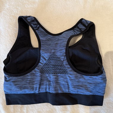 Soutien-gorge de sport bleu/noir