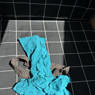 Blaues Kleid