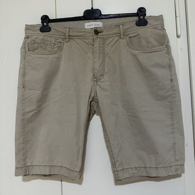 Pierre One Sommerhose Baumwolle, beige Gr 34