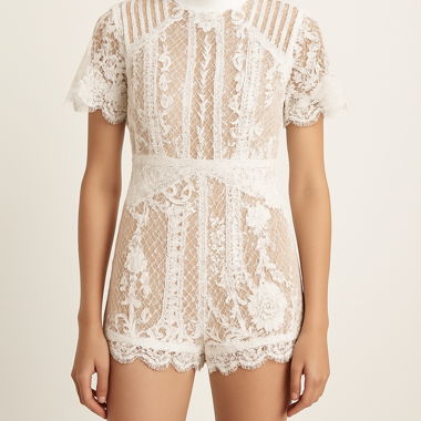 Eleganter Spitzen-Overall