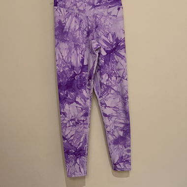 Leggings violet tie-dye