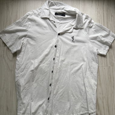 Chemise Religion London, M, blanche, été