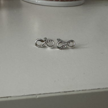 Infinity stud earrings 