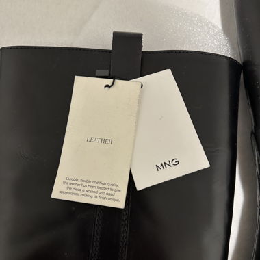 Mango black boots