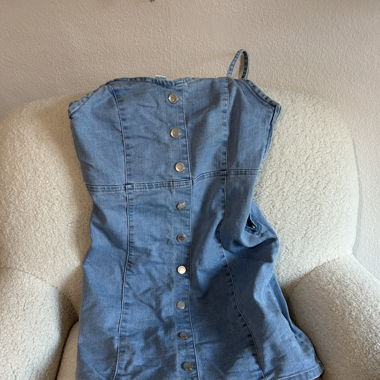 robe moulante en jeans 