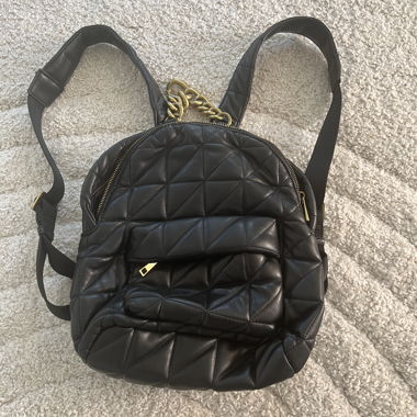 Petit sac à dos matelassé noir