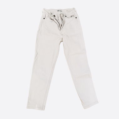 Jeans ZARA – Blanc – taille haute coupe droite