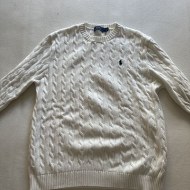 POLO Ralph Lauren white cable knit jumper