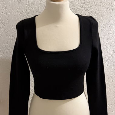 Haut court noir Zara