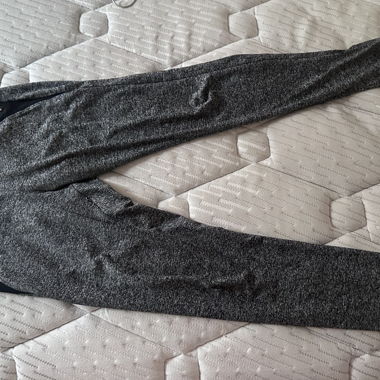 Leggings zebrato grigio mélange
