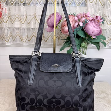 100% Original Coach Ward Nylon Tote Bag Tasche