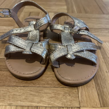 Silver Strappy Sandals