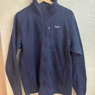 Giacca in pile Patagonia blu navy L