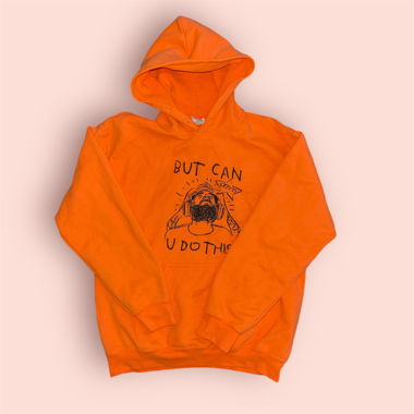 Sweat à capuche “Pewdiepie” Orange Taille M