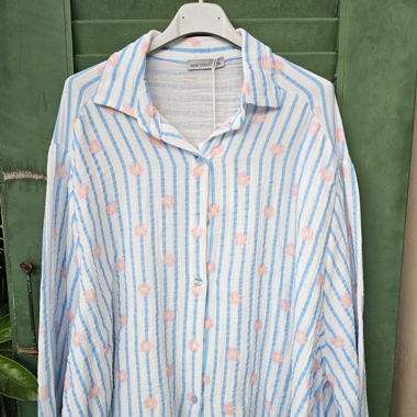 Musselinbluse mit Blümchen