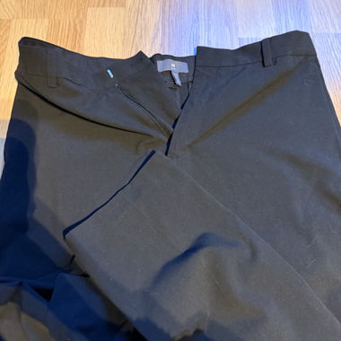 H&M Slim Fit fabric trousers black