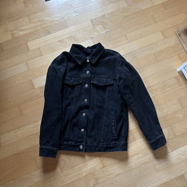Black denim jacket