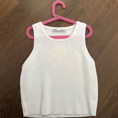Zara White Tank Top