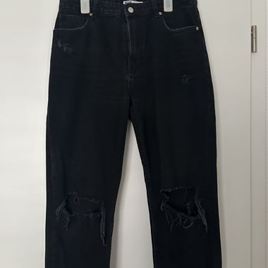 Jeans Bershka Mom Fit neri