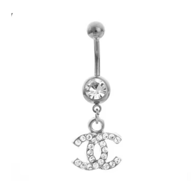 CC BELLY PIERCING - STEEL - 10MM