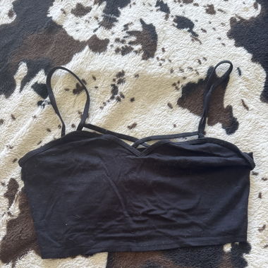 Black Crop top 