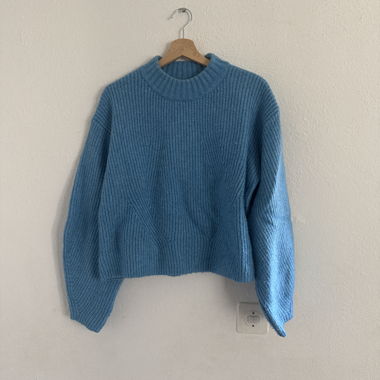 Blue Knit Sweater