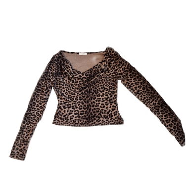Top con stampa leopardata 