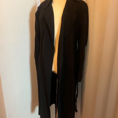 Mango Black Trench Coat